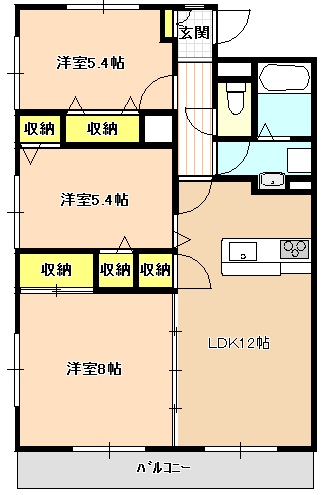 【マンション花水木IIの間取り】