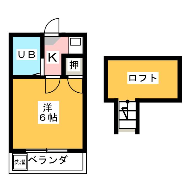 レオパレス東海通第６の間取り