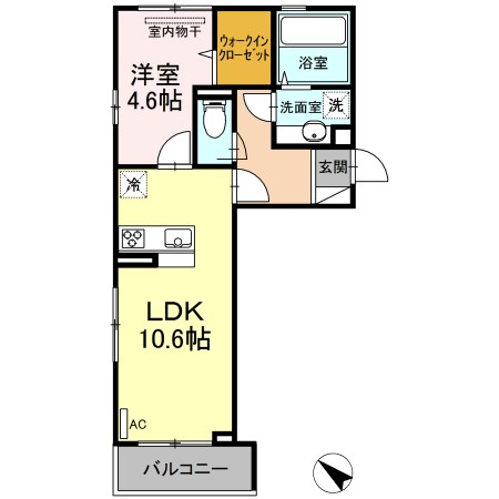 オッツポート北陽台の間取り