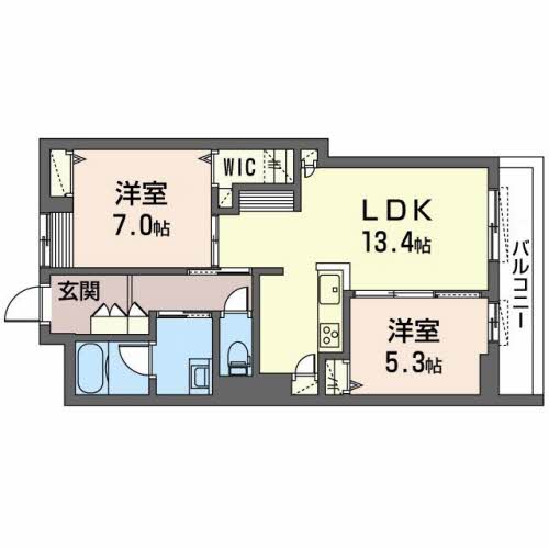 シャーメゾンソルテの間取り