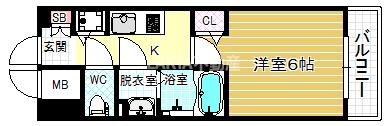 プレサンス福島ニューゲートの間取り