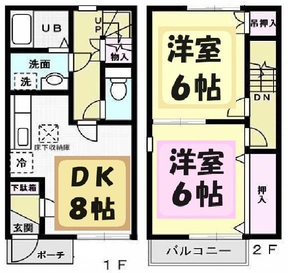 幸手市大字神明内のアパートの間取り