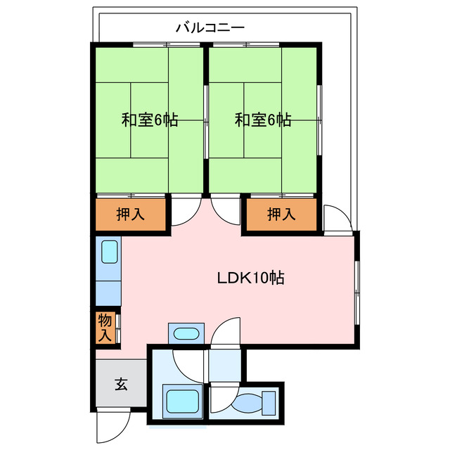 アサヒパレス沢津の間取り