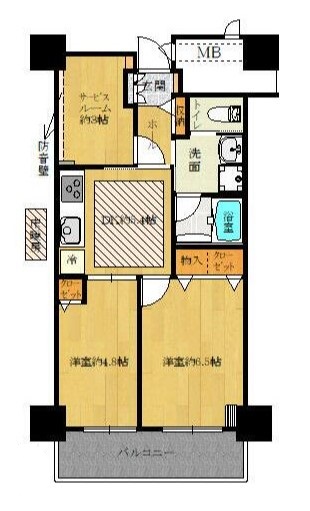 墨田区京島のマンションの間取り