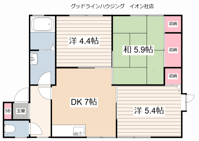 ディアス北条　C棟の間取り