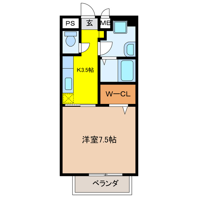 不破郡垂井町綾戸のアパートの間取り