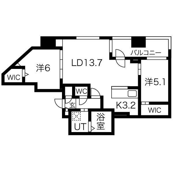 fer北3条の間取り