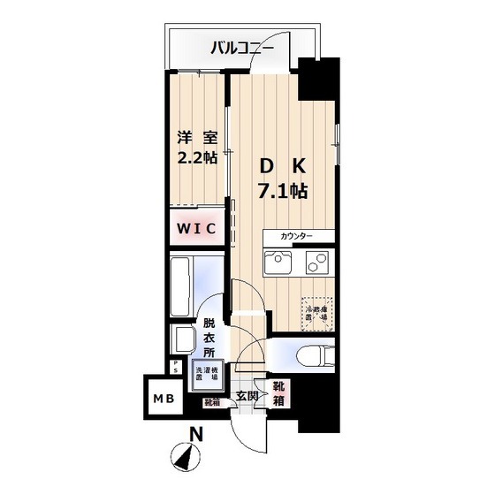 メイクス新中野アジールコートの間取り