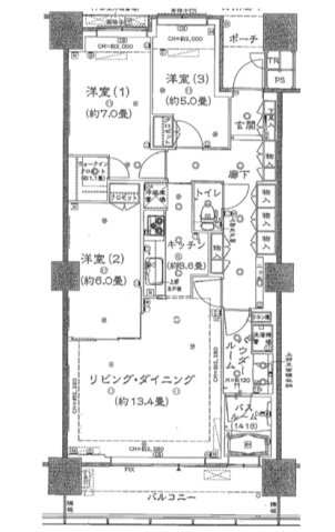 シティタワー品川の間取り