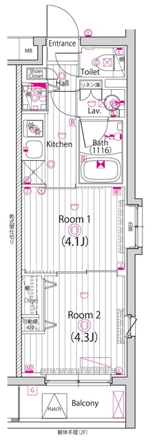 ガーラ・ヒルズ調布の間取り