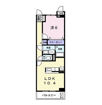 大府市柊山町のアパートの間取り