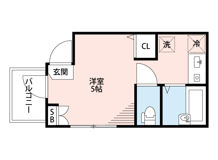 Lys Blanc北千住の間取り