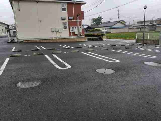 【太田市大原町のアパートの駐車場】