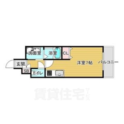 京都市南区東九条烏丸町のマンションの間取り