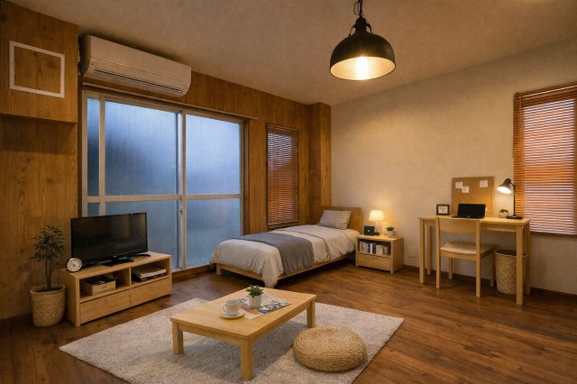 居室・リビング　家具配置イメージ画像です。