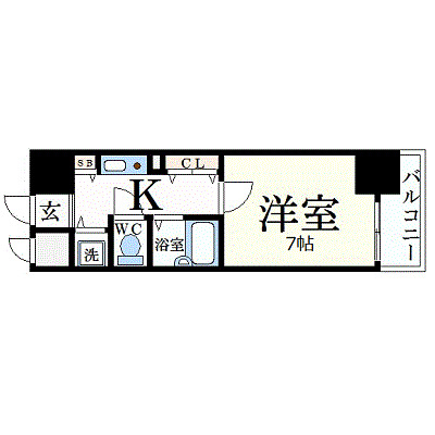 プレサンス中之島公園南の間取り写真