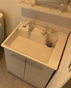 洗面設備　同施工参考写真となります