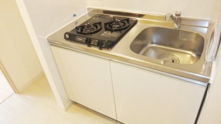 キッチン　２口ガスコンロ付きキッチン