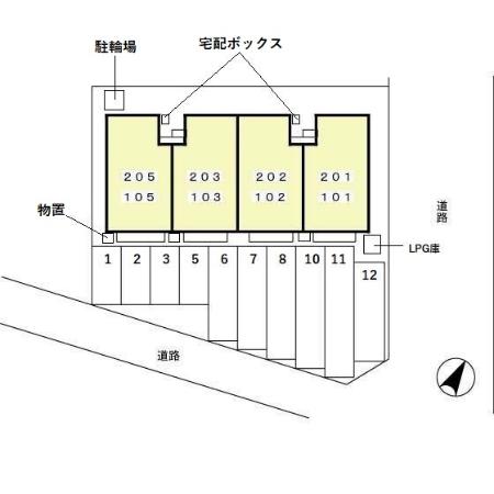 駐車場　区画図
