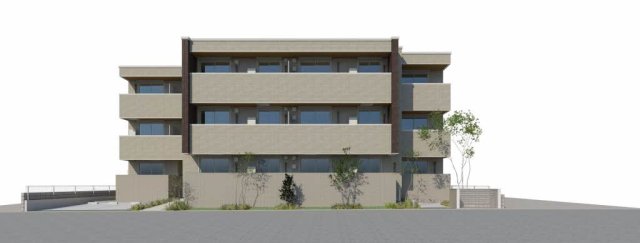 建物外観　完成パース