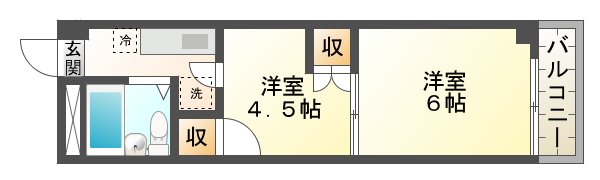 キャッスルコートIIの間取り写真