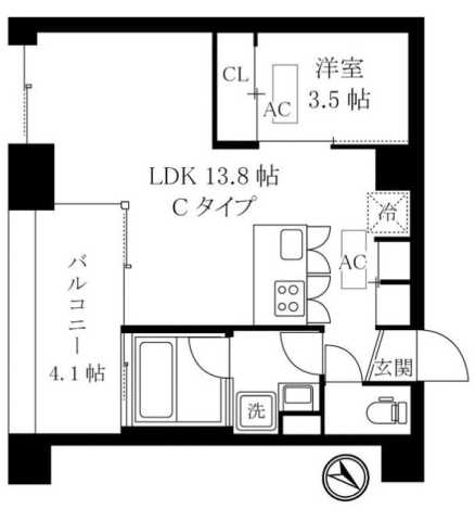 オレア日本橋浜町の間取り写真