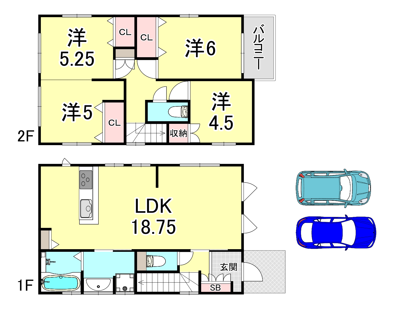 名谷町戸建の間取り写真