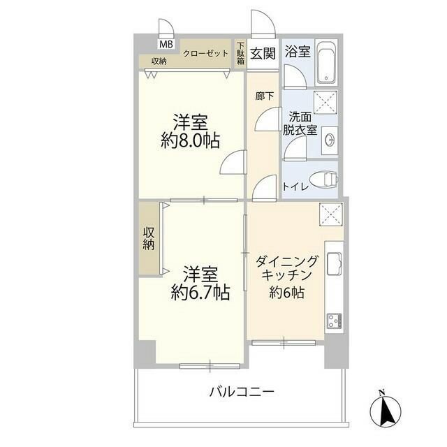 マンションヴィップ落合の間取り写真