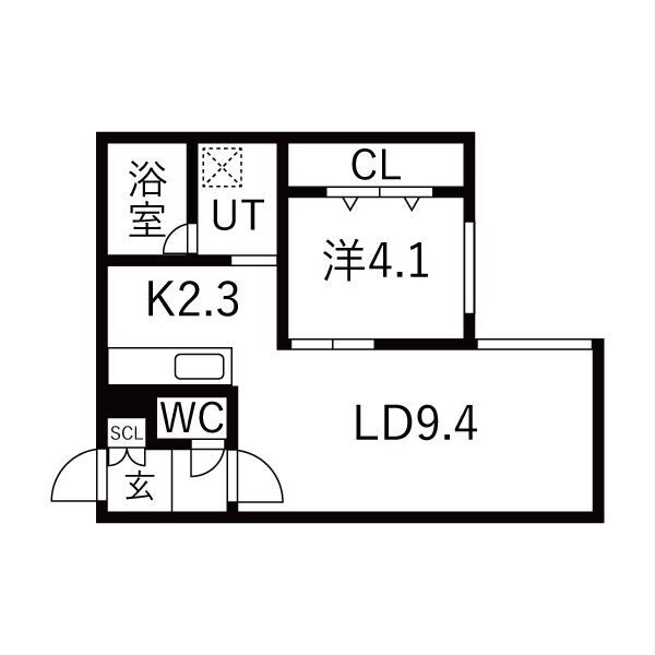グラシアス北12条の間取り写真