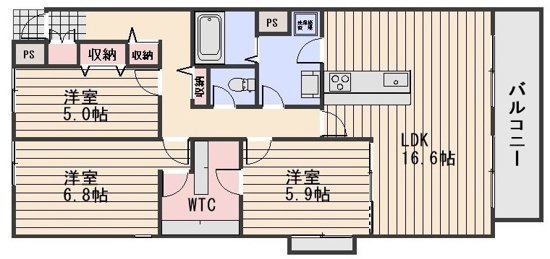 Hill Top津島の間取り写真