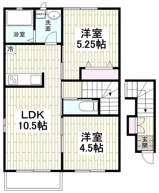 小田急江ノ島線 湘南台駅 徒歩10分 2階建 築18年の間取り写真
