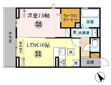 D-ROOM花園の間取り写真