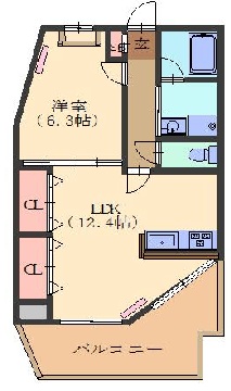 ハイブリッジマンション61の間取り写真