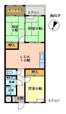 【セントラルハイツ中山の間取り】