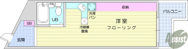 仙台市青葉区国見のマンションの間取り