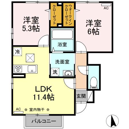 【甲斐市西八幡のアパートのキッチン】