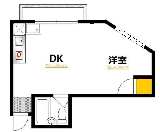 広島市中区大手町のマンションの間取り