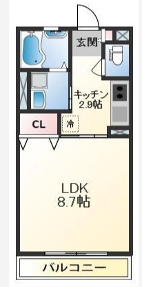 シエスタ別館Northの間取り