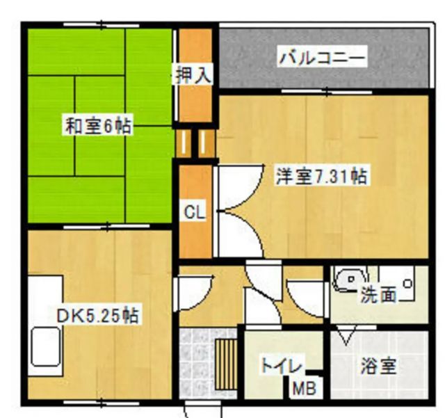 三条駅前ハイツの間取り