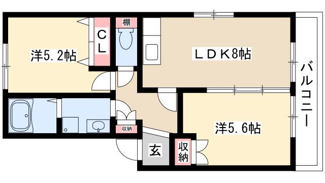 ビレッジサカエの間取り