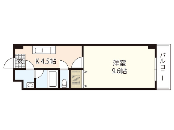 広島市南区皆実町のマンションの間取り