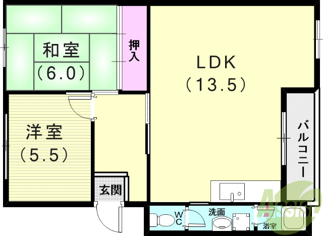 星陵台住宅3号棟の間取り