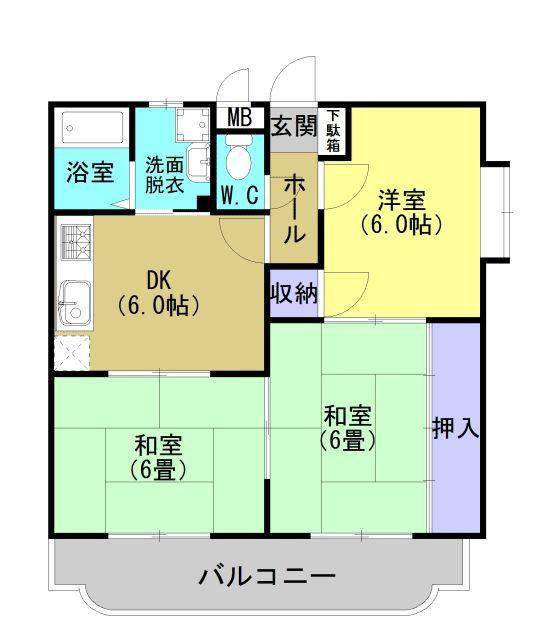 【鹿児島市小野のマンションの間取り】