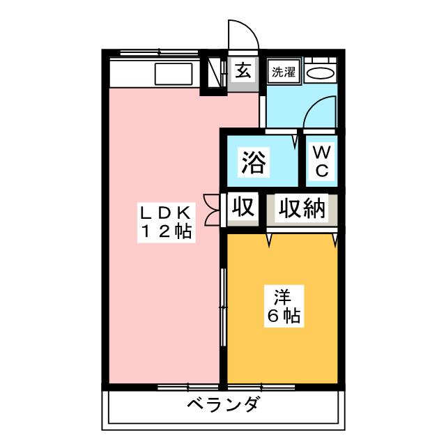 赤城ハイツＡの間取り