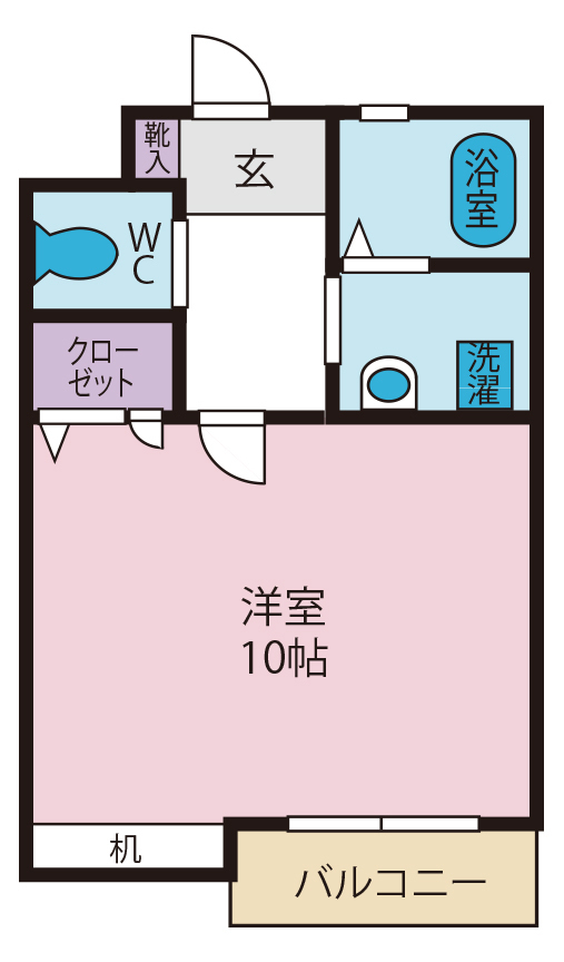 クリスタル甲府丸の内の間取り