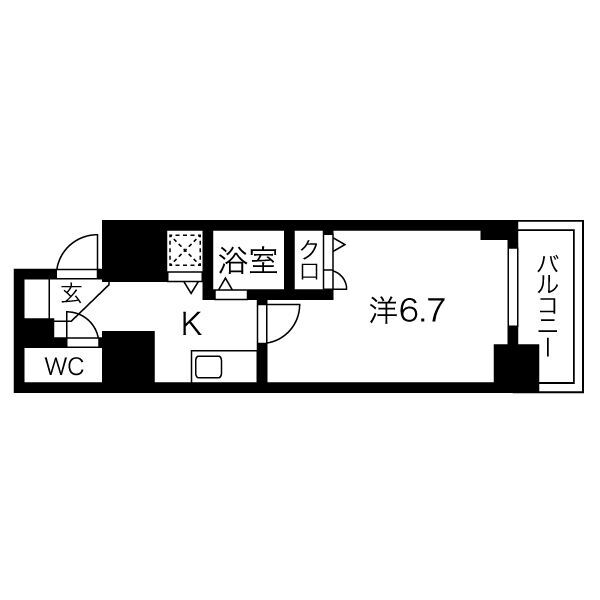 【ライジングコート名古屋駅南の間取り】