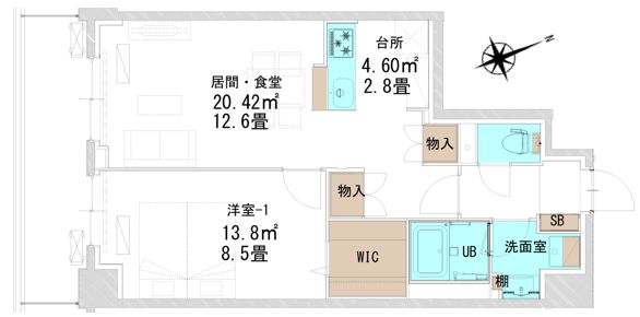 【コートデルトゥール昭島の間取り】