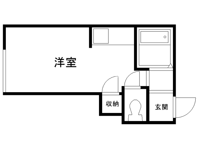 札幌市東区北十条東のアパートの間取り