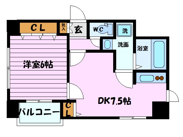 【パルシオ三宮フラワーロードの間取り】