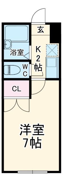 尾張旭市柏井町弥栄のアパートの間取り